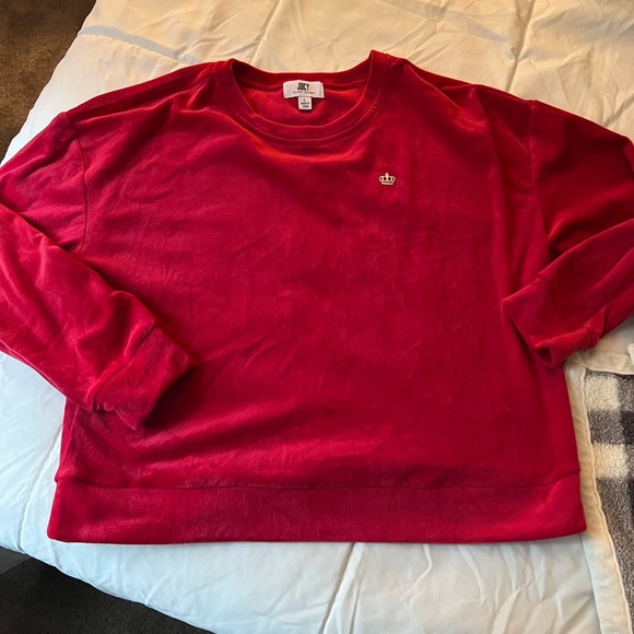 Juicy Couture Tops - Juicy couture velour sweatshirt